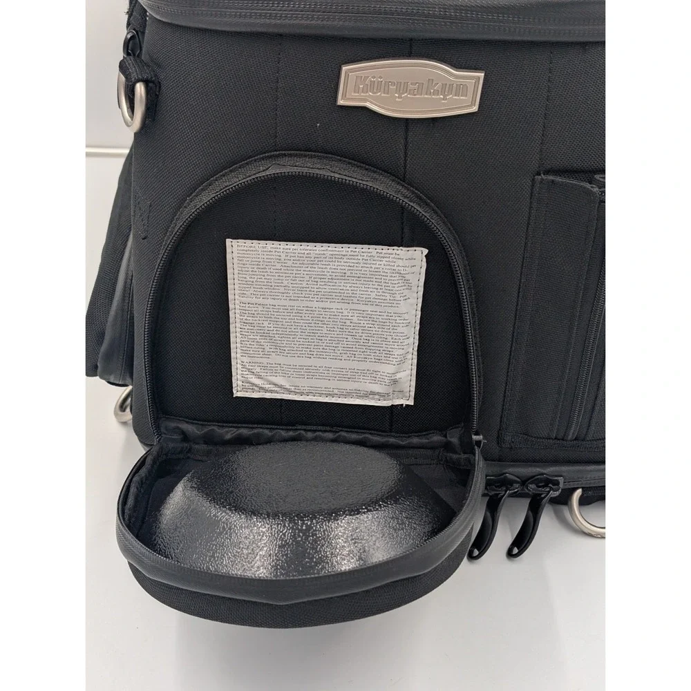Kuryakyn Pet Palace Carrier Black Motorcycle Travel Comfort Liner 4199 W/ Straps